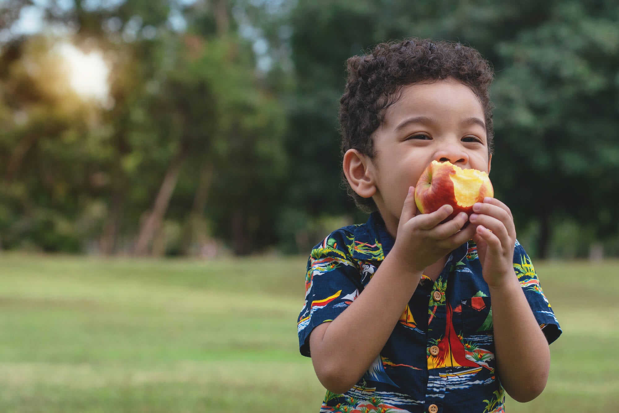 Child Eating Apple Vitaminfit