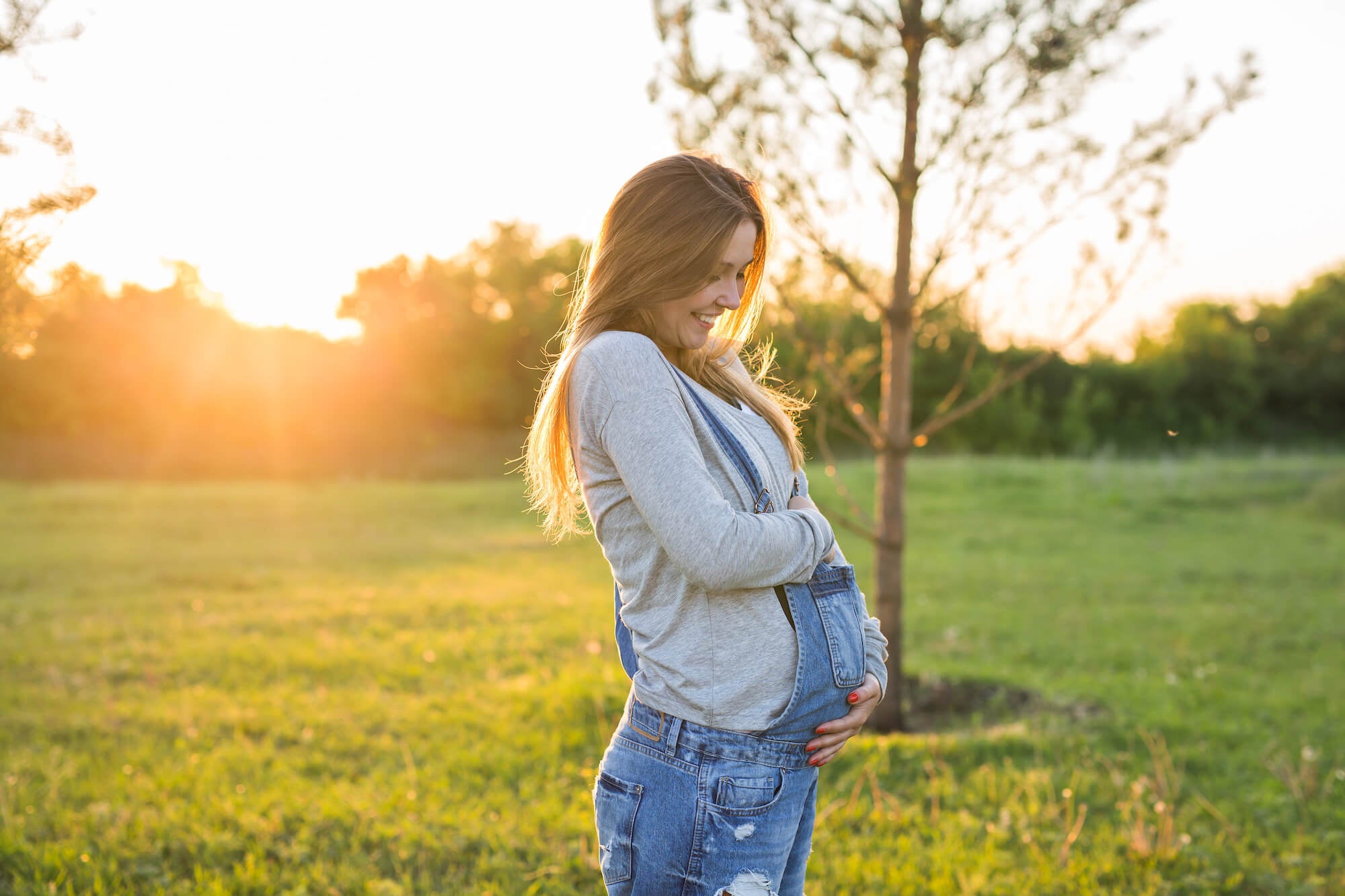 Pregant Woman Nature 2