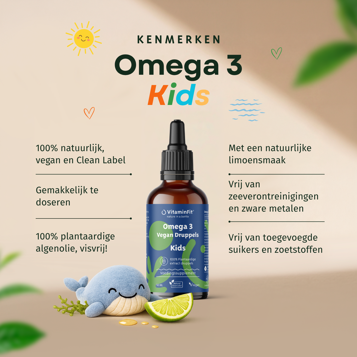 Vegan Omega 3 Kinder Druppels