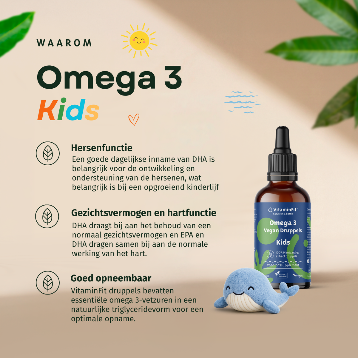 Vegan Omega 3 Kinder Druppels