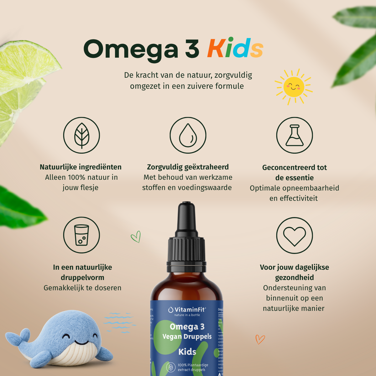 Vegan Omega 3 Kinder Druppels